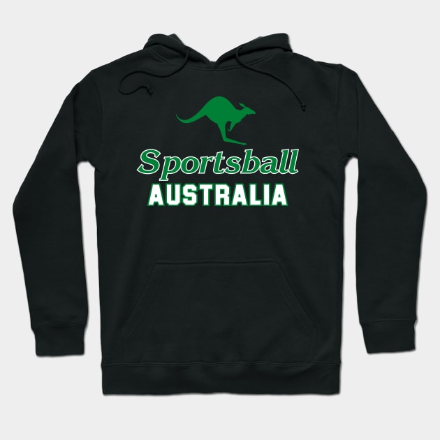 SPORTSBALL AUSTRALIA Caddy Green Hoodie by Simontology